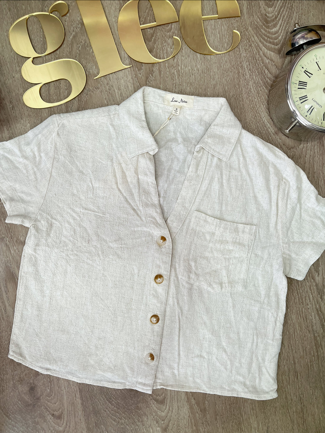 Blusa básica manga corta con botones J25QZ09