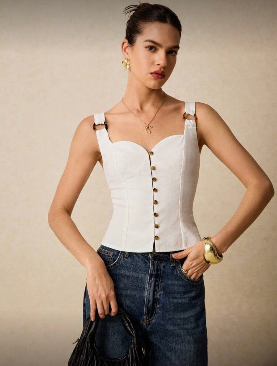 Top white suki S25VG09