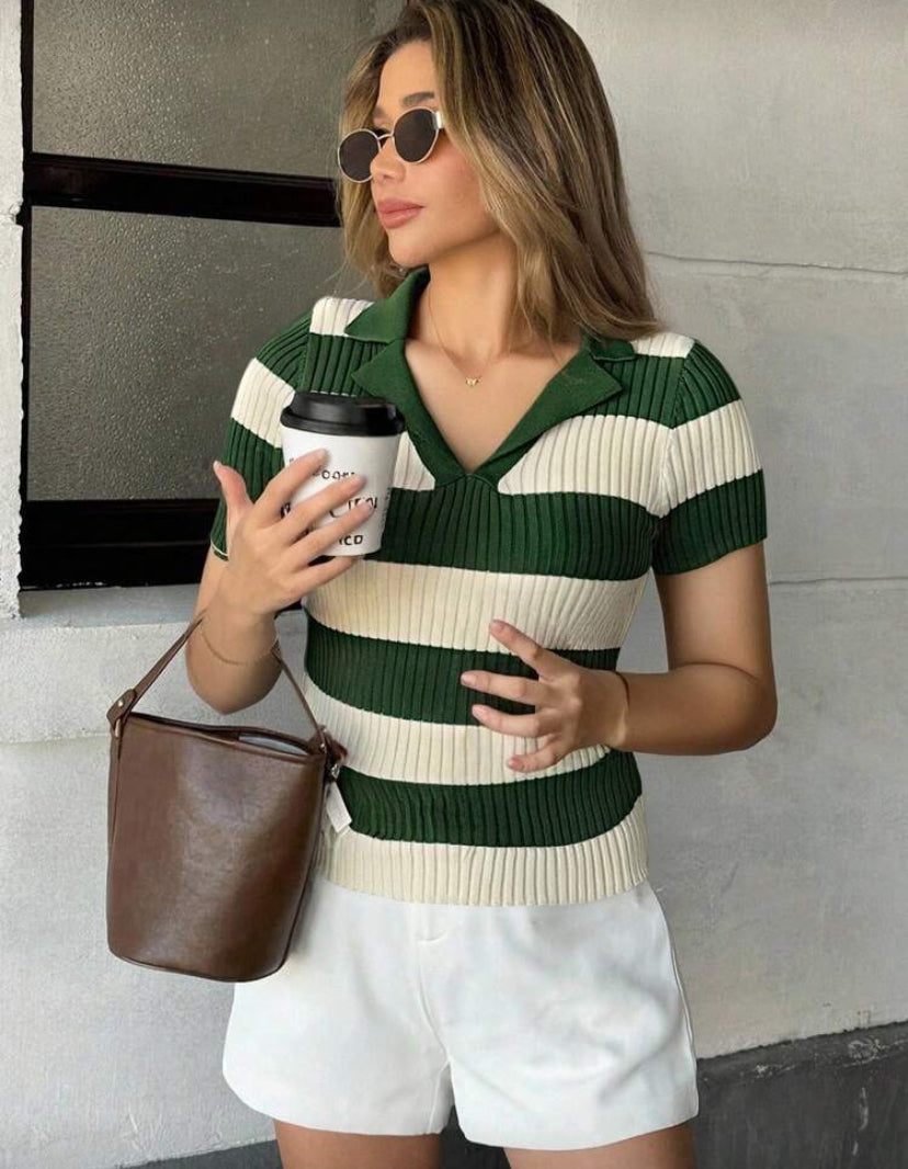 Blusa de punto con cuello N25WÑ07