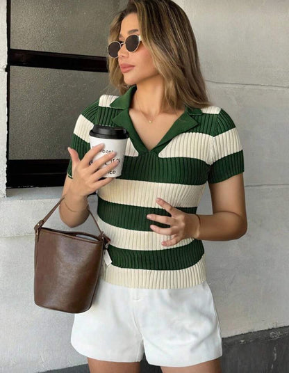 Blusa de punto con cuello N25WÑ07