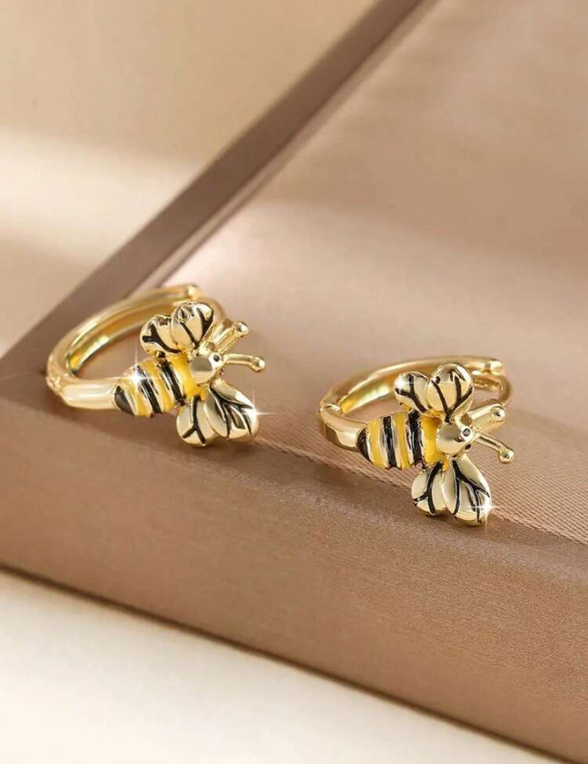 PAR DE PENDIENTES DE ABEJA