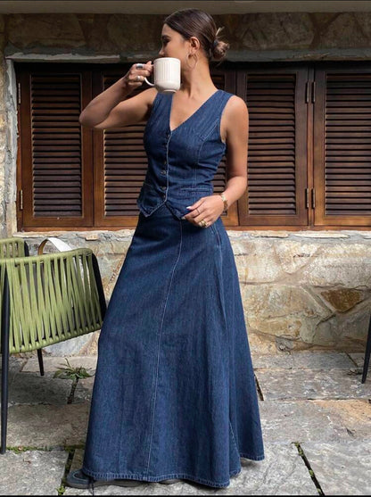 Falda y chaleco S25UV08