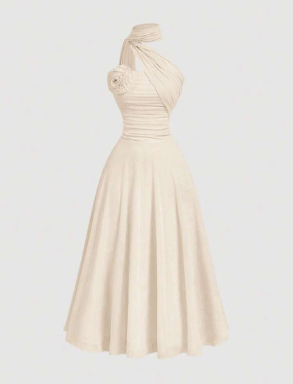VESTIDO ENVUELTO CON PLIEGUES