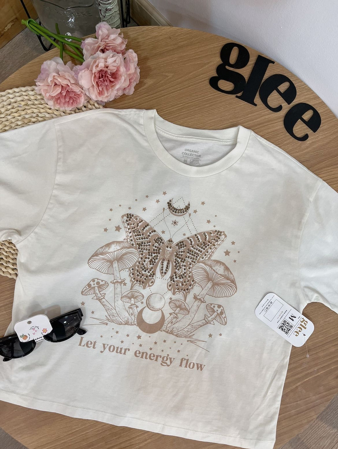 Camiseta con estampado de mariposa J25QX03