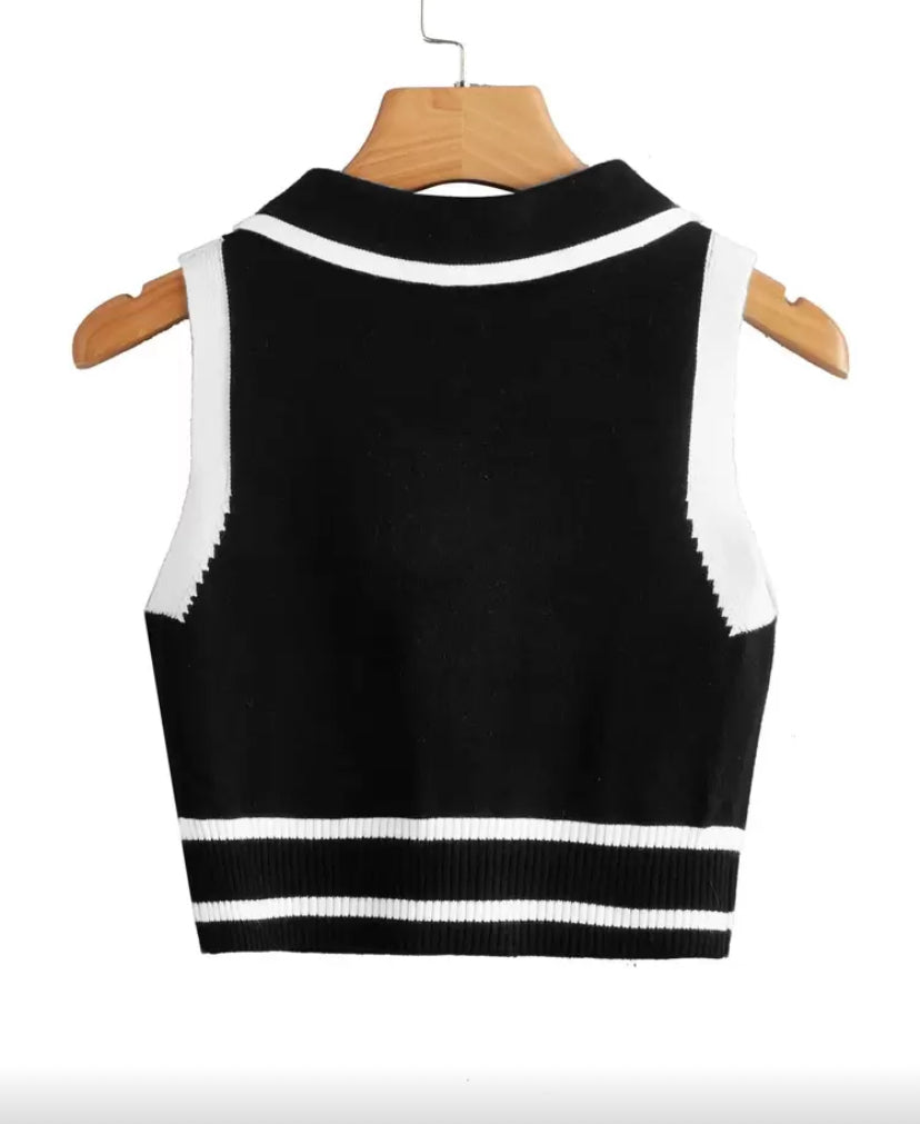 Chaleco de punto sin mangas O25WC08