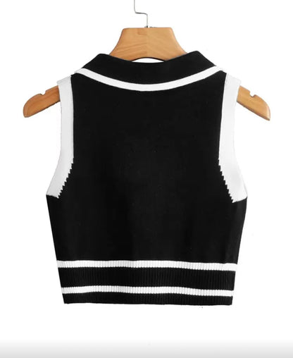 Chaleco de punto sin mangas O25WC08