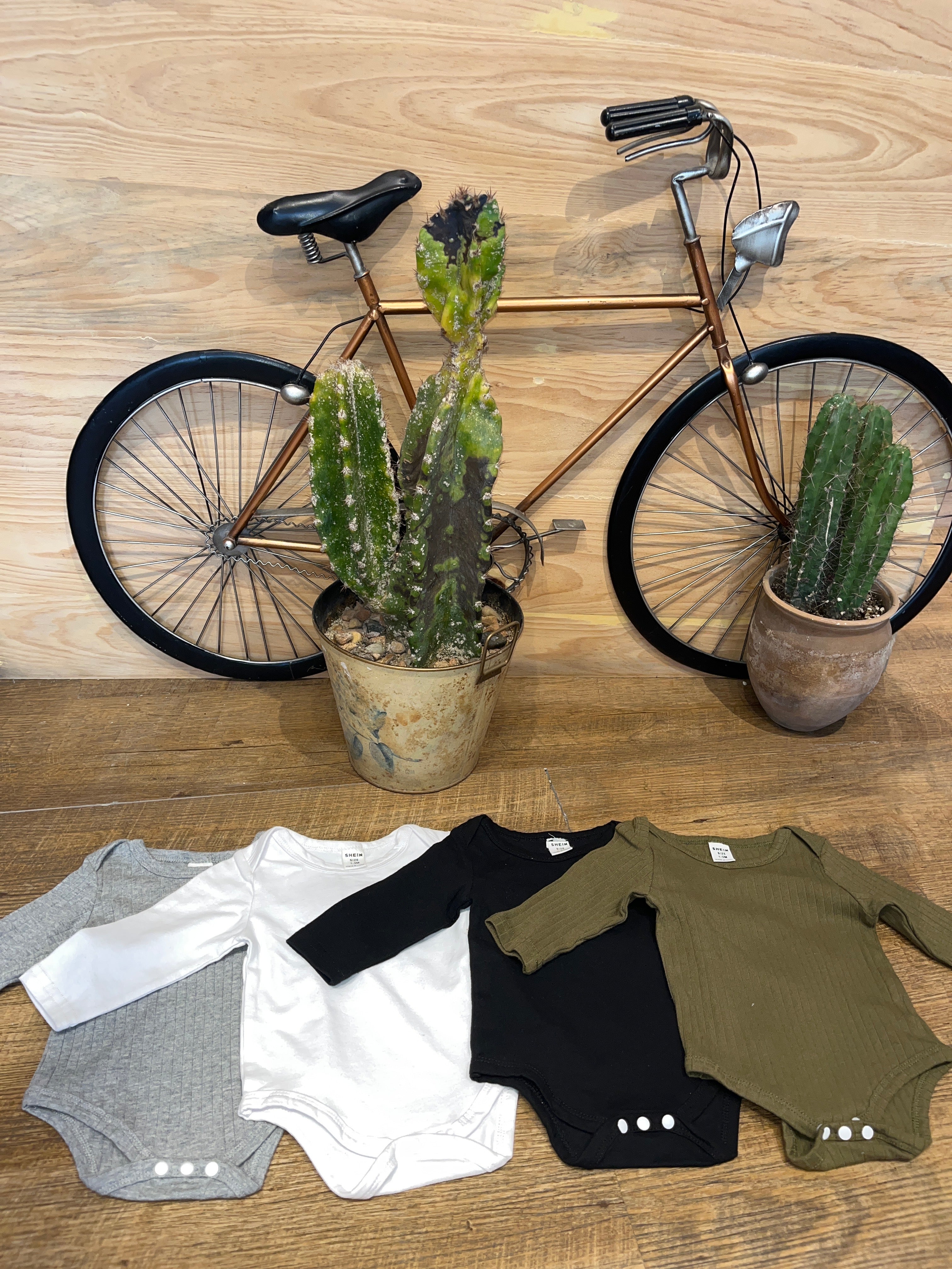 Set de 4 bodys de color sòlido AQ06