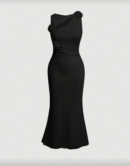 Vestido negro intenso O25VZ01