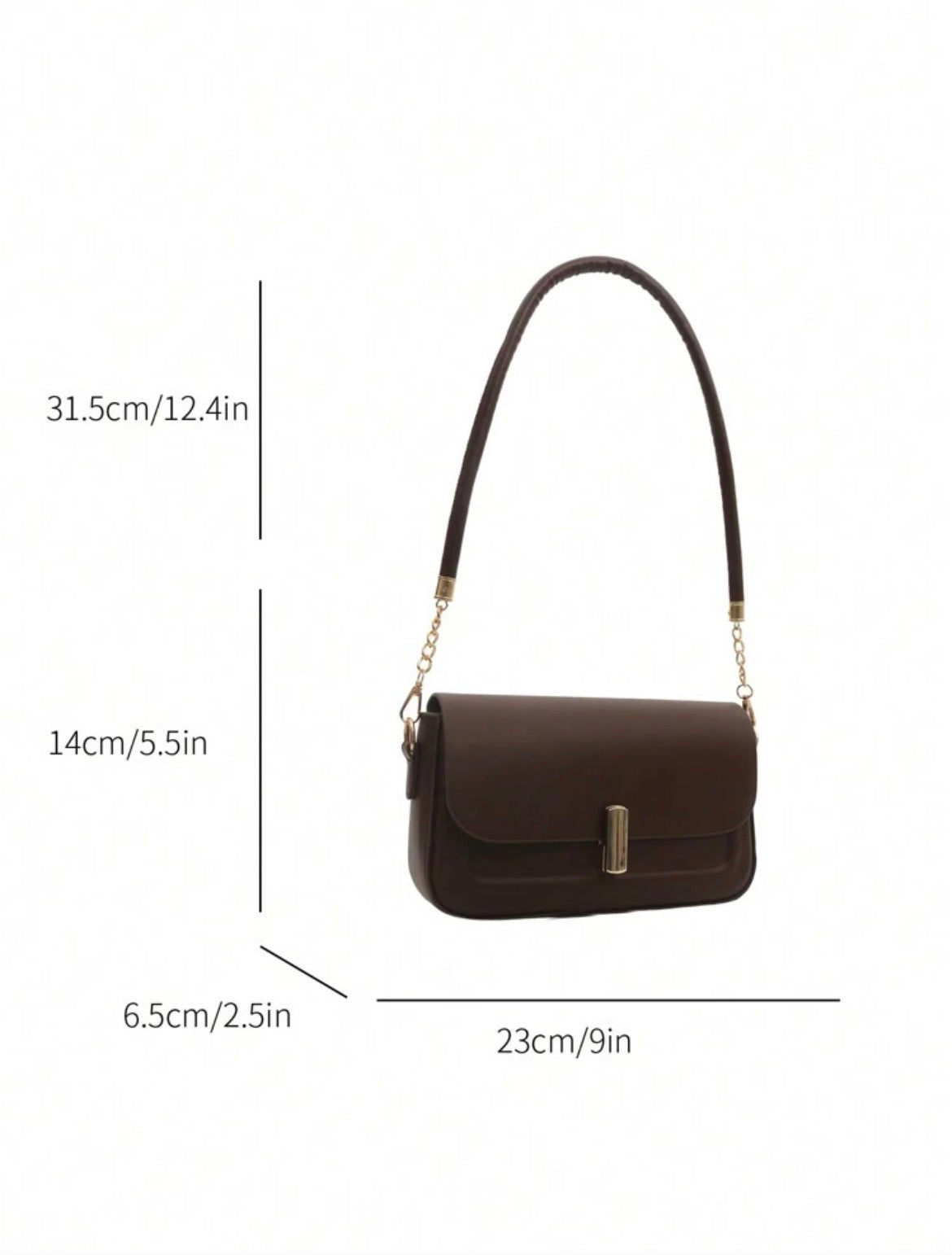 Bolso clásico chocolate