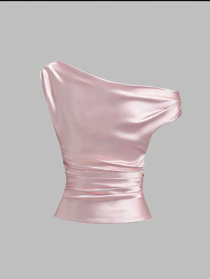 Blusa de satén
