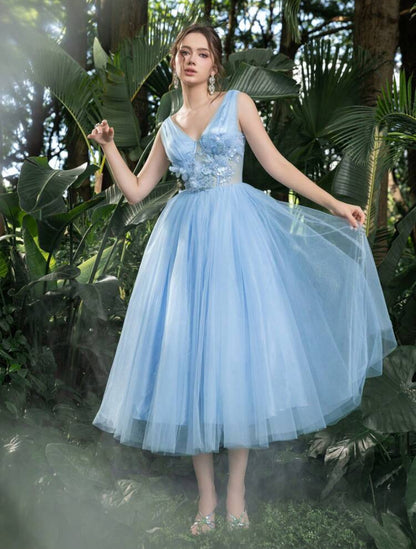VESTIDO FORMAL DE NOCHE CON CUELLO V