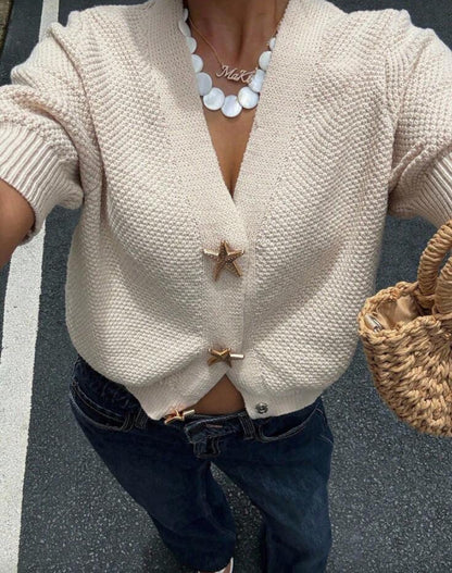 Cárdigan con decoración metálica E26XU01