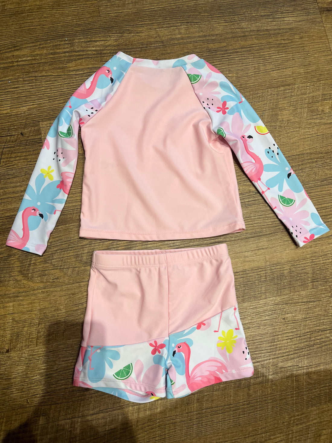 Juego de bikini para niña adolescente rosa AO04