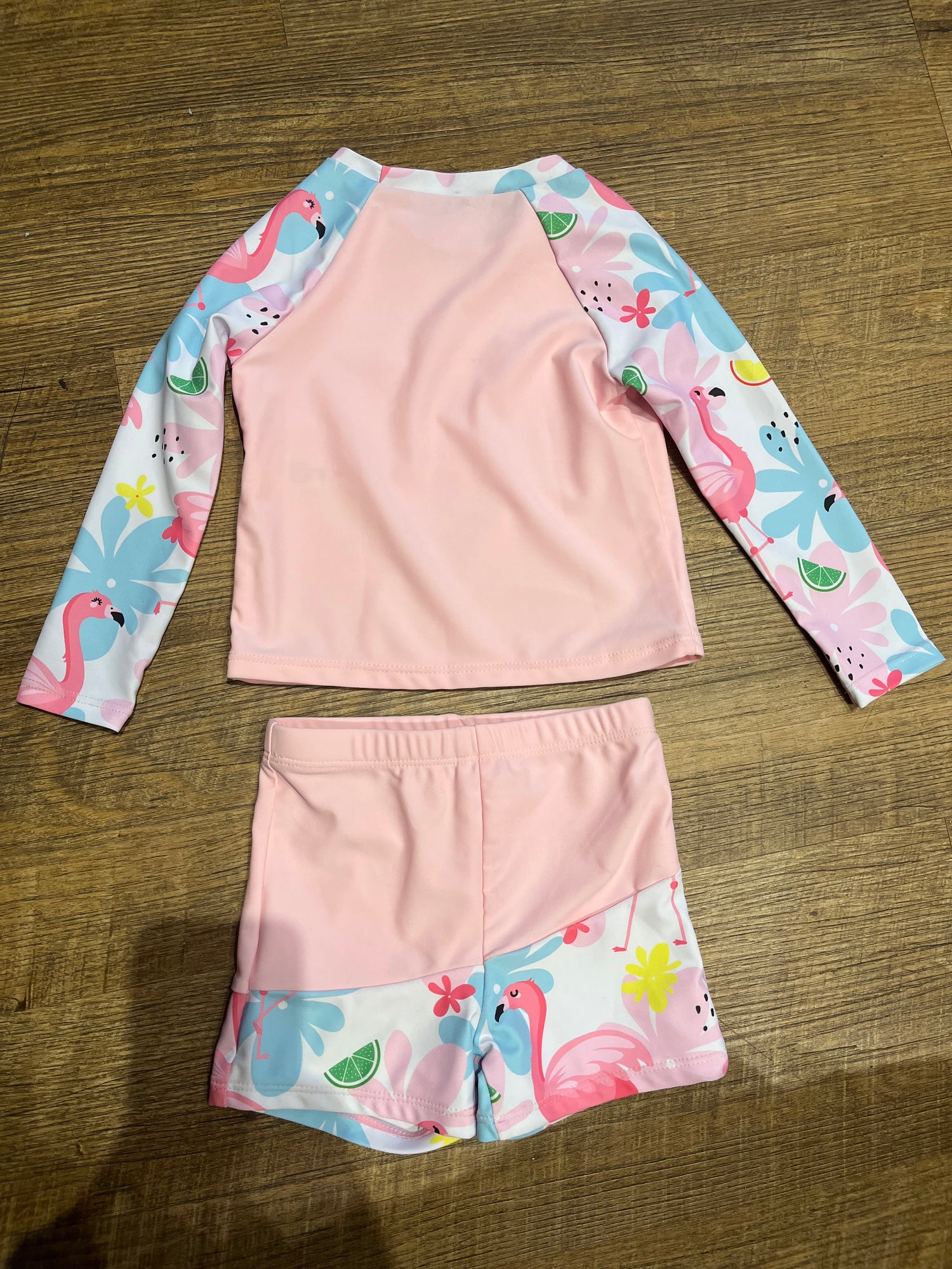 Juego de bikini para niña adolescente rosa AO04