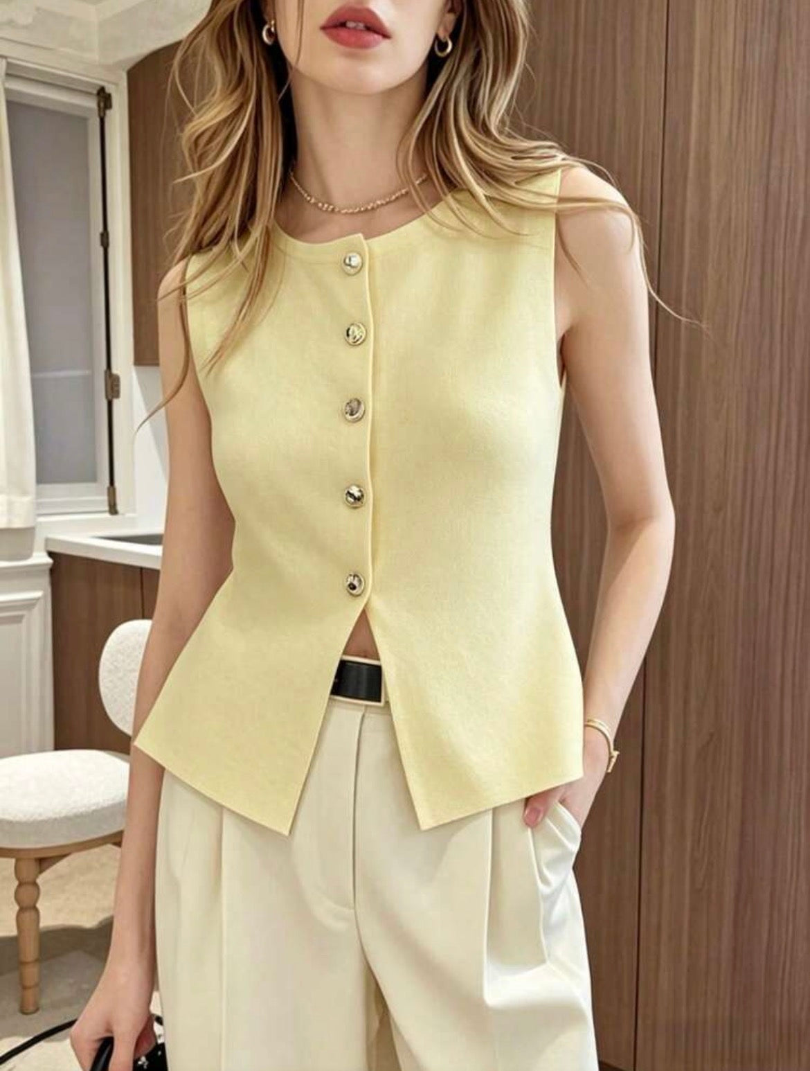 Blusa estilo chaleco