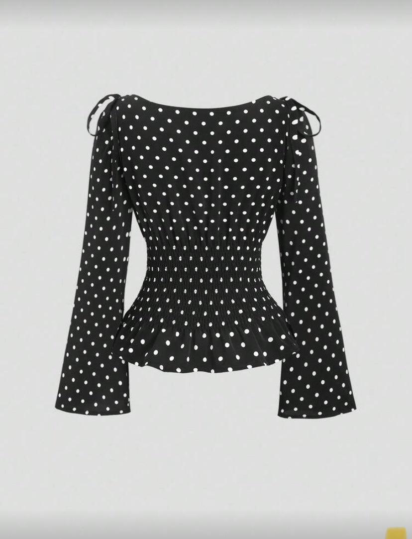 Blusa de manga acampanada D25WZ01