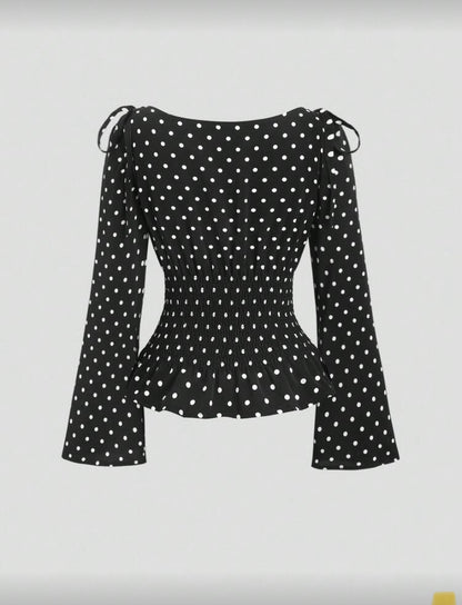 Blusa de manga acampanada D25WZ01