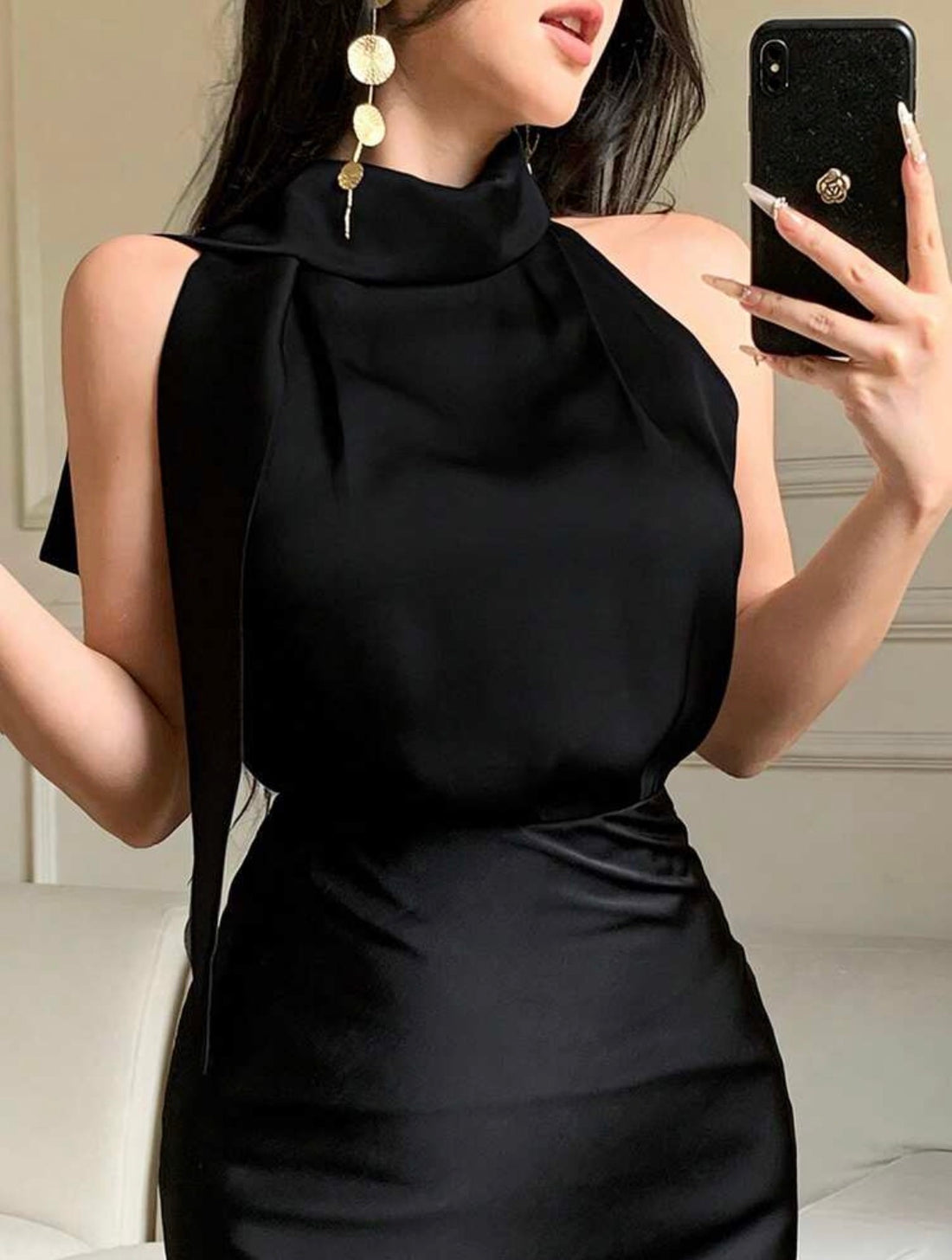 Blusa de cuello alto
