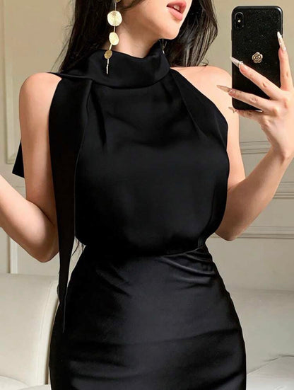 Blusa de cuello alto