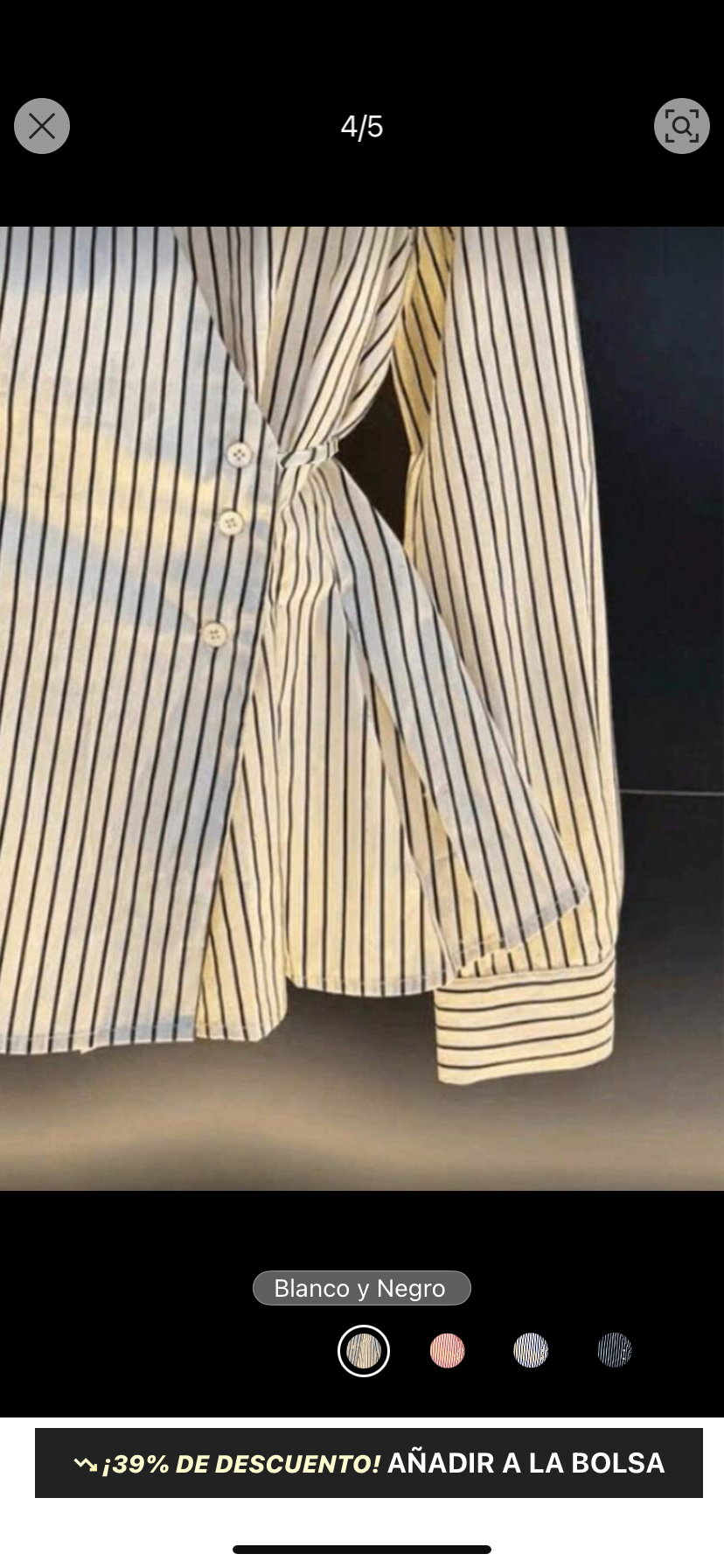 Blusa casual  de manga larga E26XM09