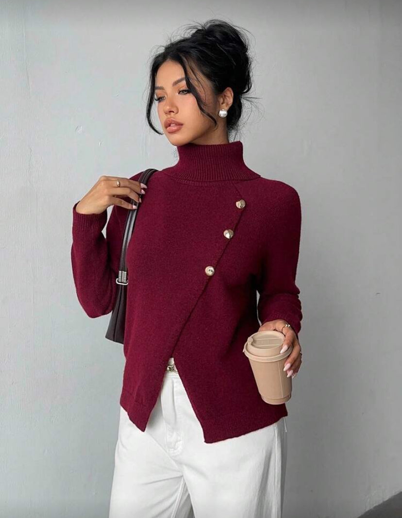 Suéter de cuello alto N25WQ06