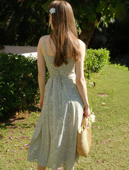 VESTIDO CASUAL CON ESTAMPADO FLOR DIMINUTO JL26AA01