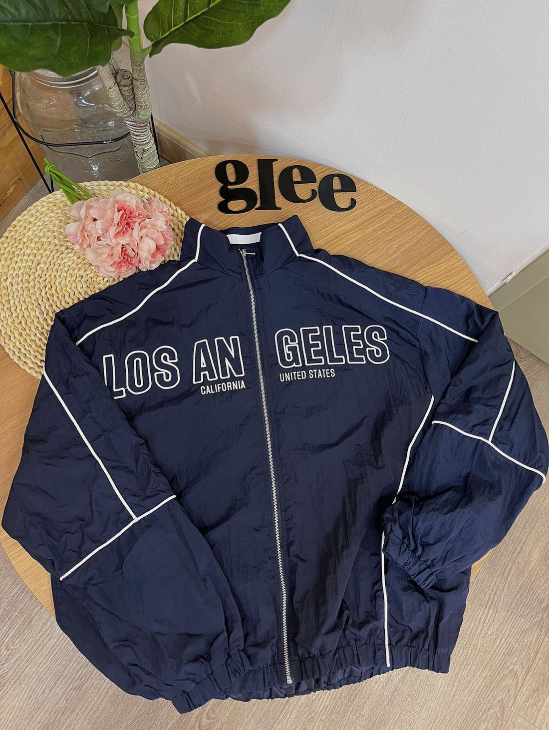 Chaqueta con estampado de letras Los Ángeles J25QX06