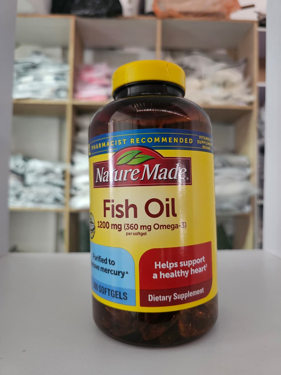 Aceite de pescado Nature Made 300 cápsulas J25TÑ09