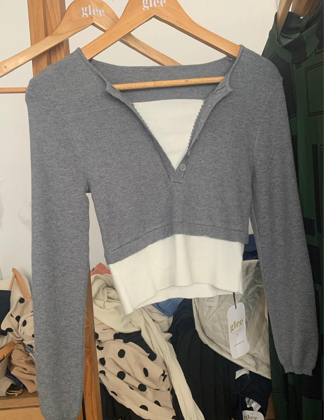 Blusa manga larga para mujer A25QN08