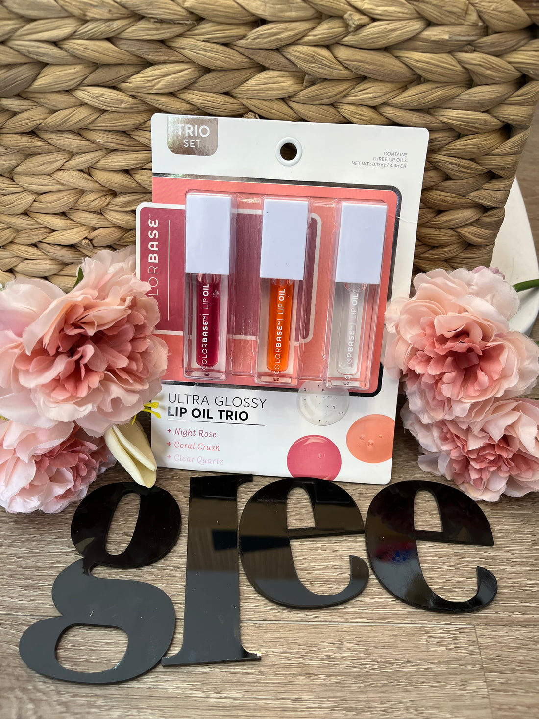 Set de 3 brillos labiales Colorbase J25QN01