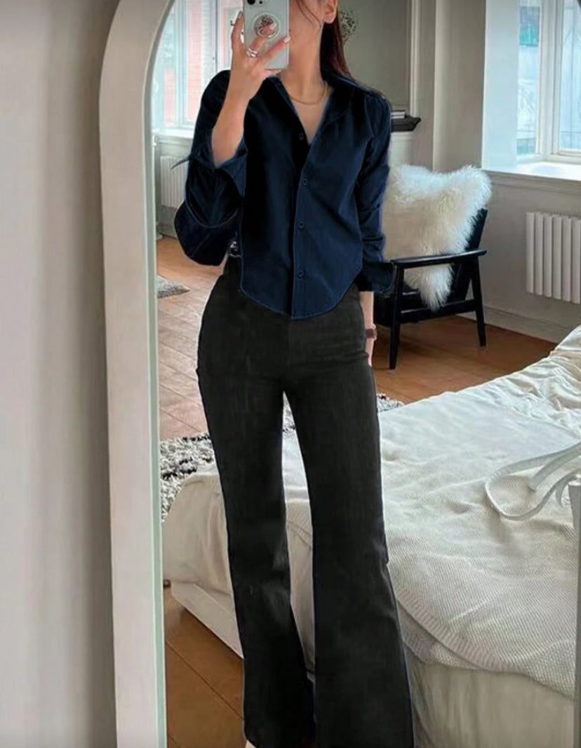 Blusa de únicolor informal N25WQ03