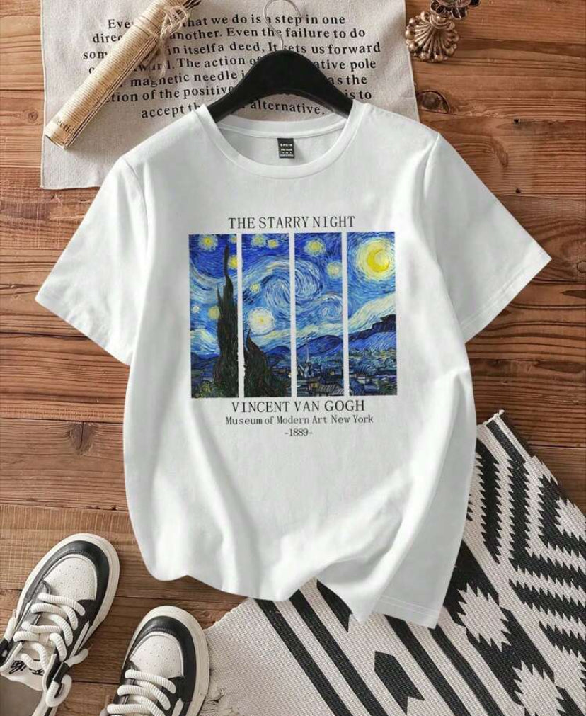 Camiseta manga corta cuello redondo con gráfico A25PT01