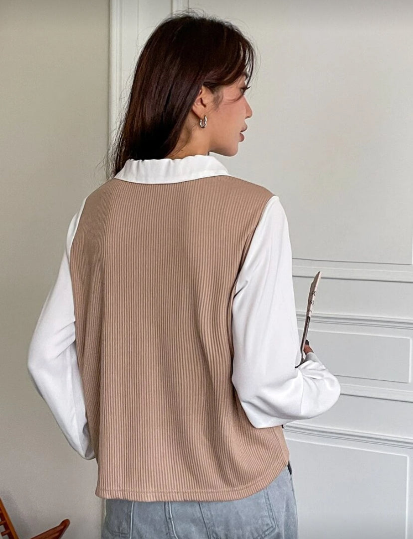 Blusa de manga farol N25WU03