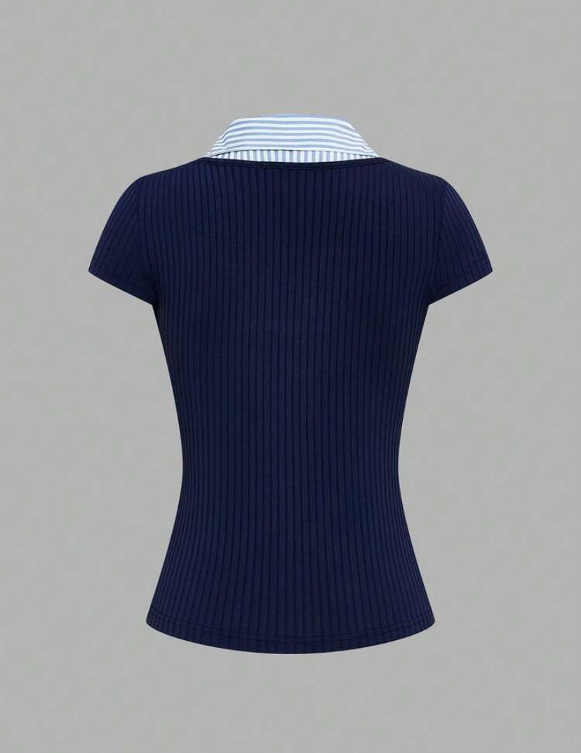 CAMISETA CASUAL CON CUELLO JL26AB06
