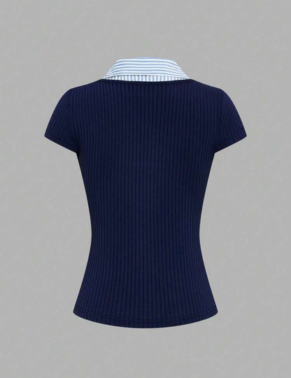 CAMISETA CASUAL CON CUELLO JL26AB06