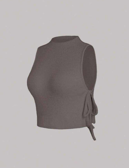 Dulce verano blusa con abertura lateral M25PA010