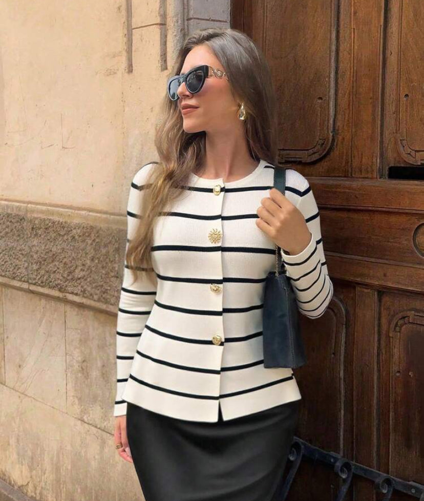 Cárdigan de punto con cuello O25VW01