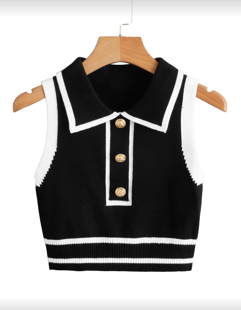 Chaleco de punto sin mangas O25WC08