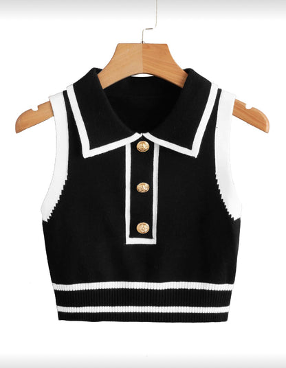Chaleco de punto sin mangas O25WC08