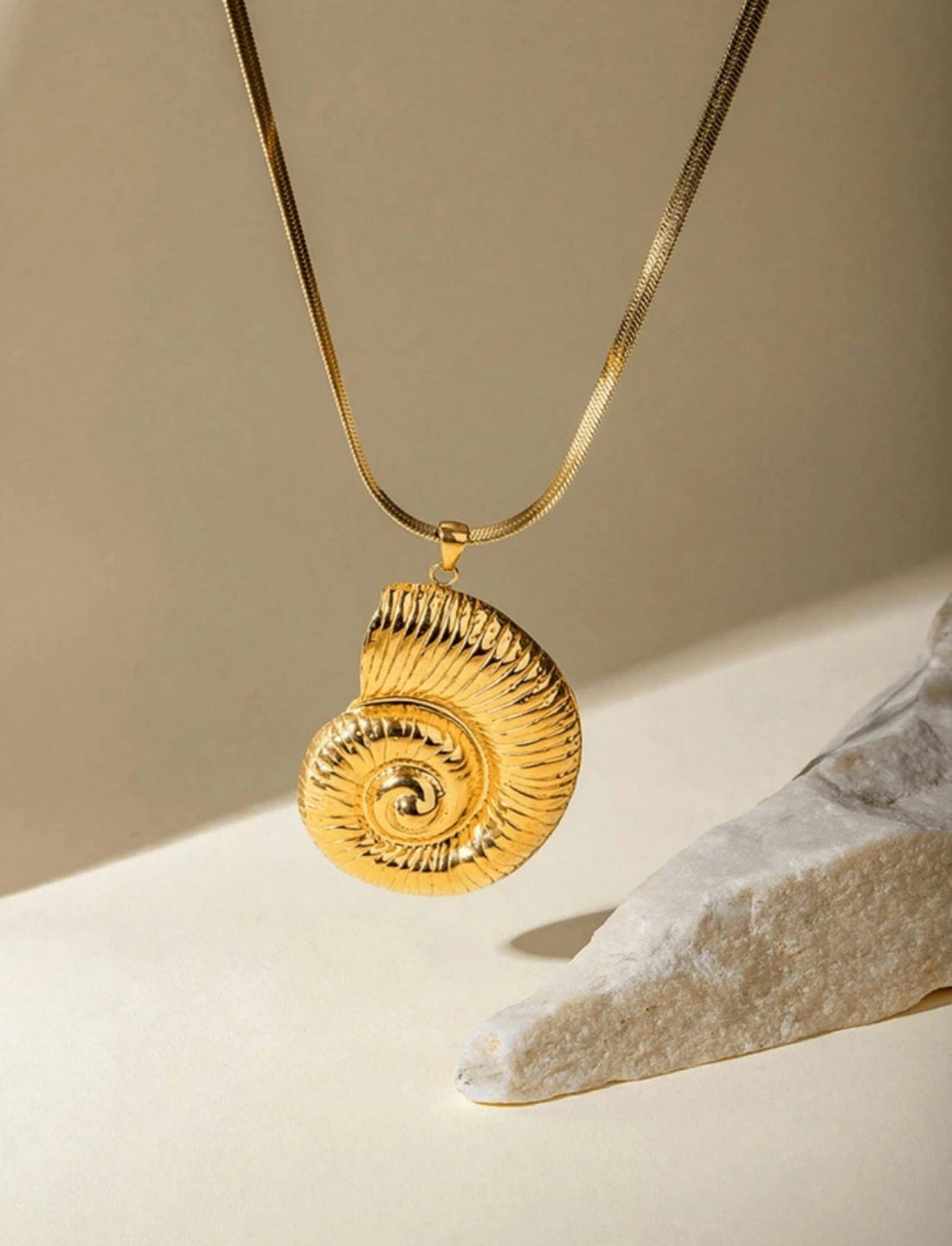 Espiral del Mar Collar de Caracol ACE. AG25TT02