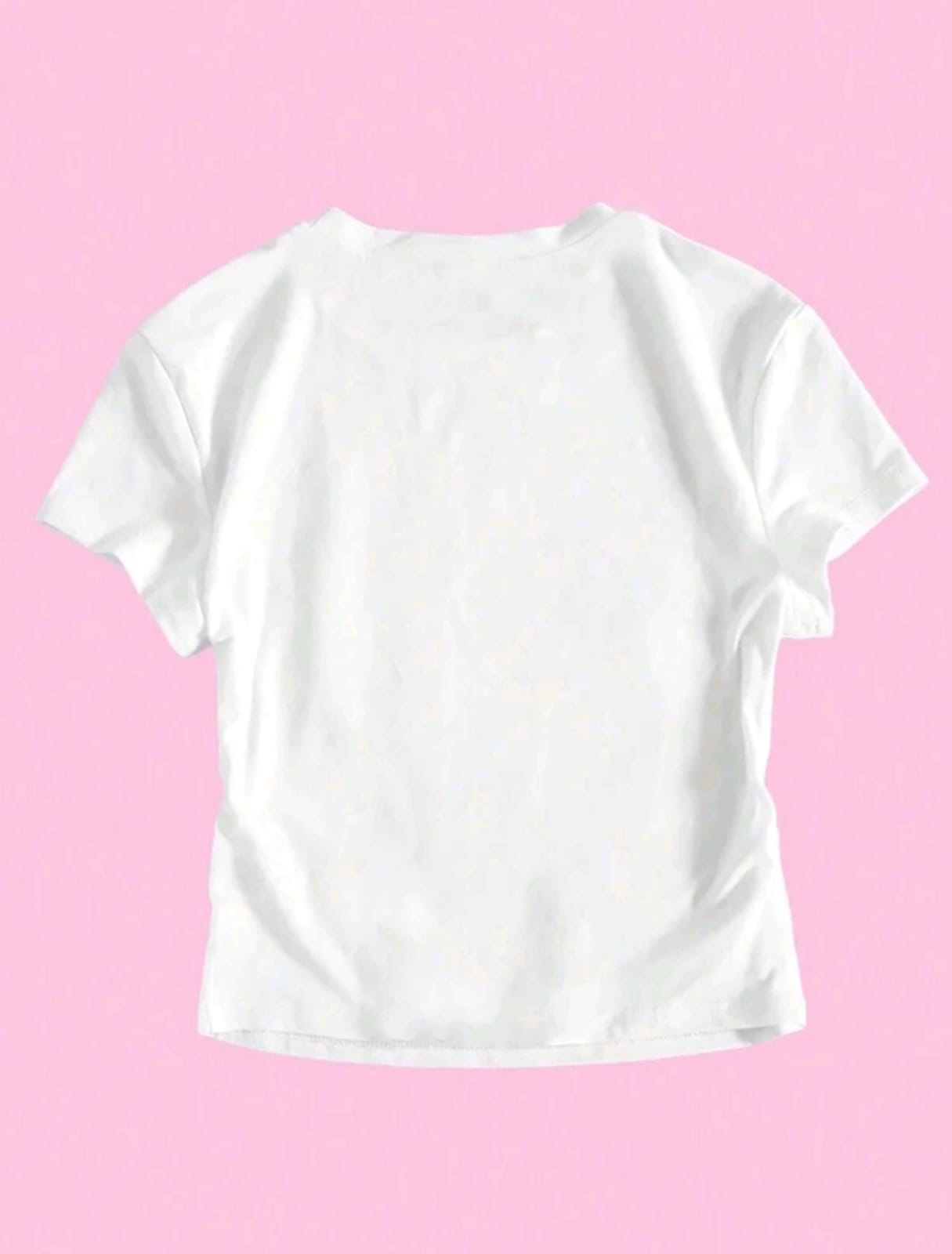 Camiseta de mujer tipo bebe con estampado A25PZ03