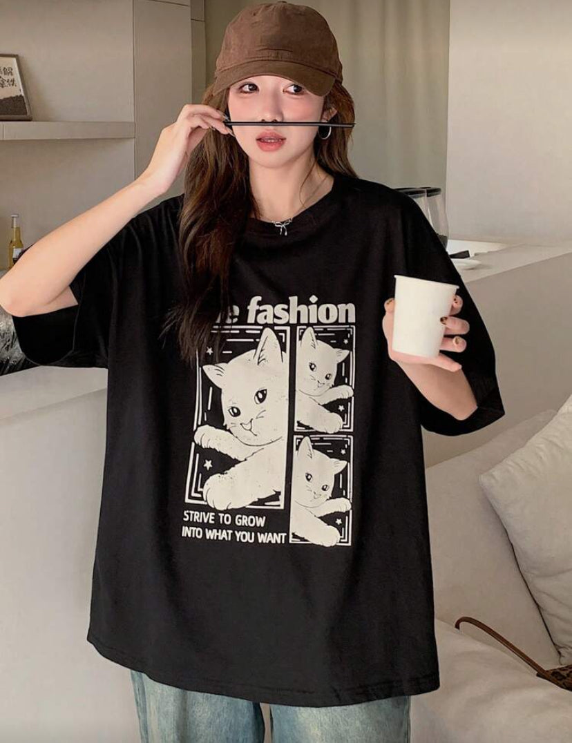 Camiseta holgada casual  F26YA03