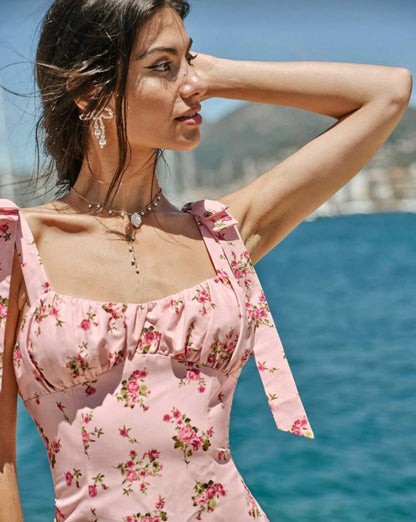 Vestido con estampado floral O25WE03