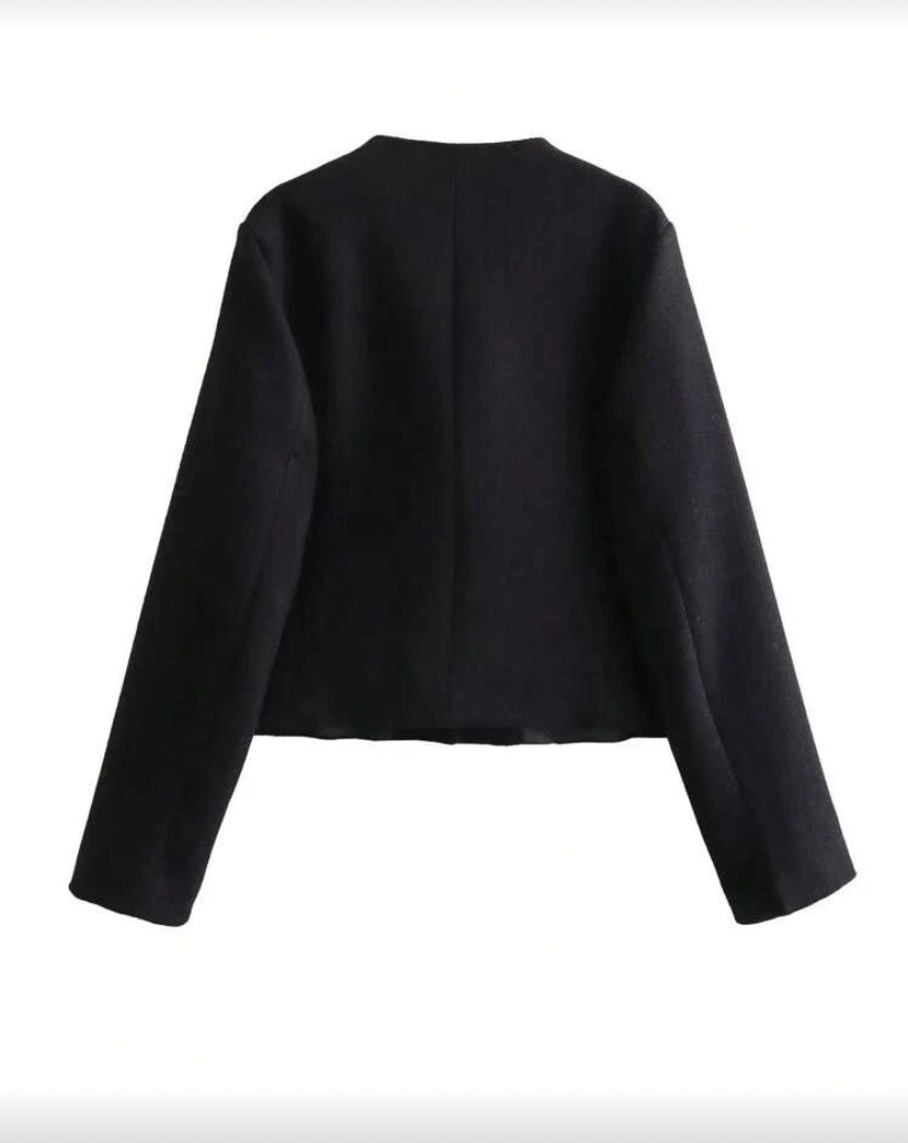 Chaqueta minimalista con botones N25WT010