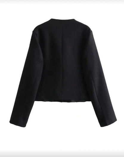 Chaqueta minimalista con botones N25WT010