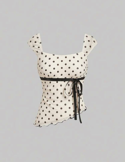 CONJUNTO DE DOS PIEZAS CON LUNARES MY26AH05