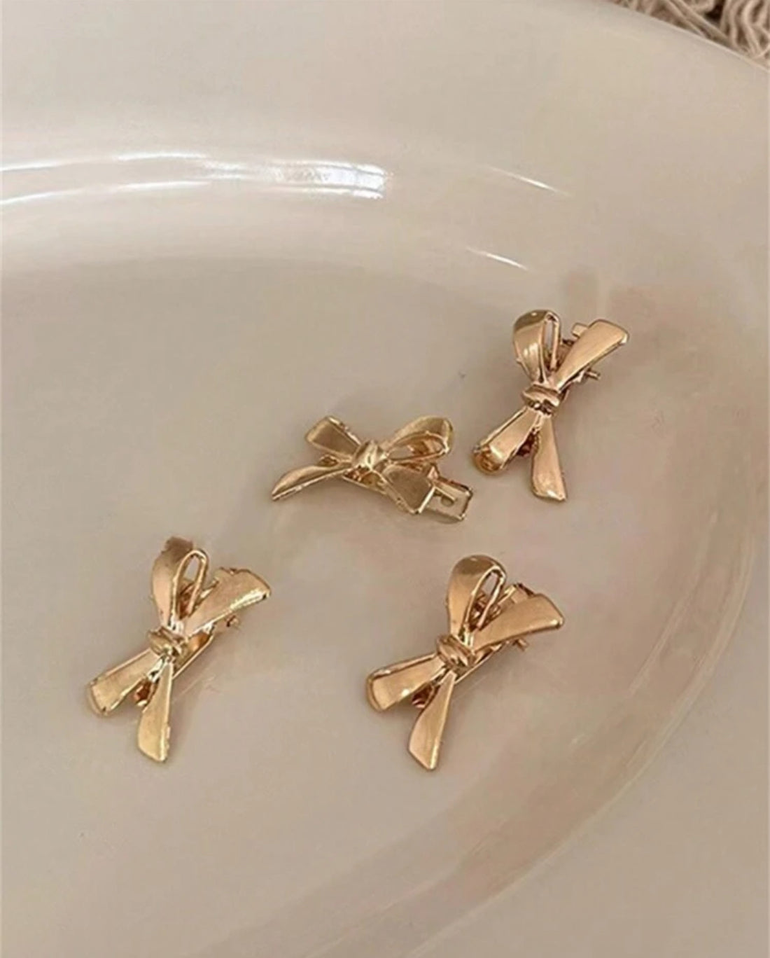 Clip Lindo 12 piezas de clips pequeños de cocodrilo con lazo lindo PS. F25NW03