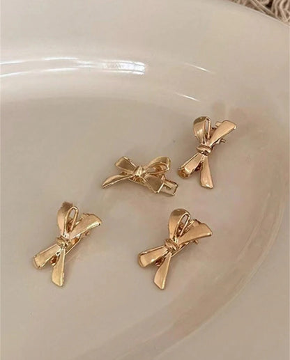 Clip Lindo 12 piezas de clips pequeños de cocodrilo con lazo lindo PS. F25NW03