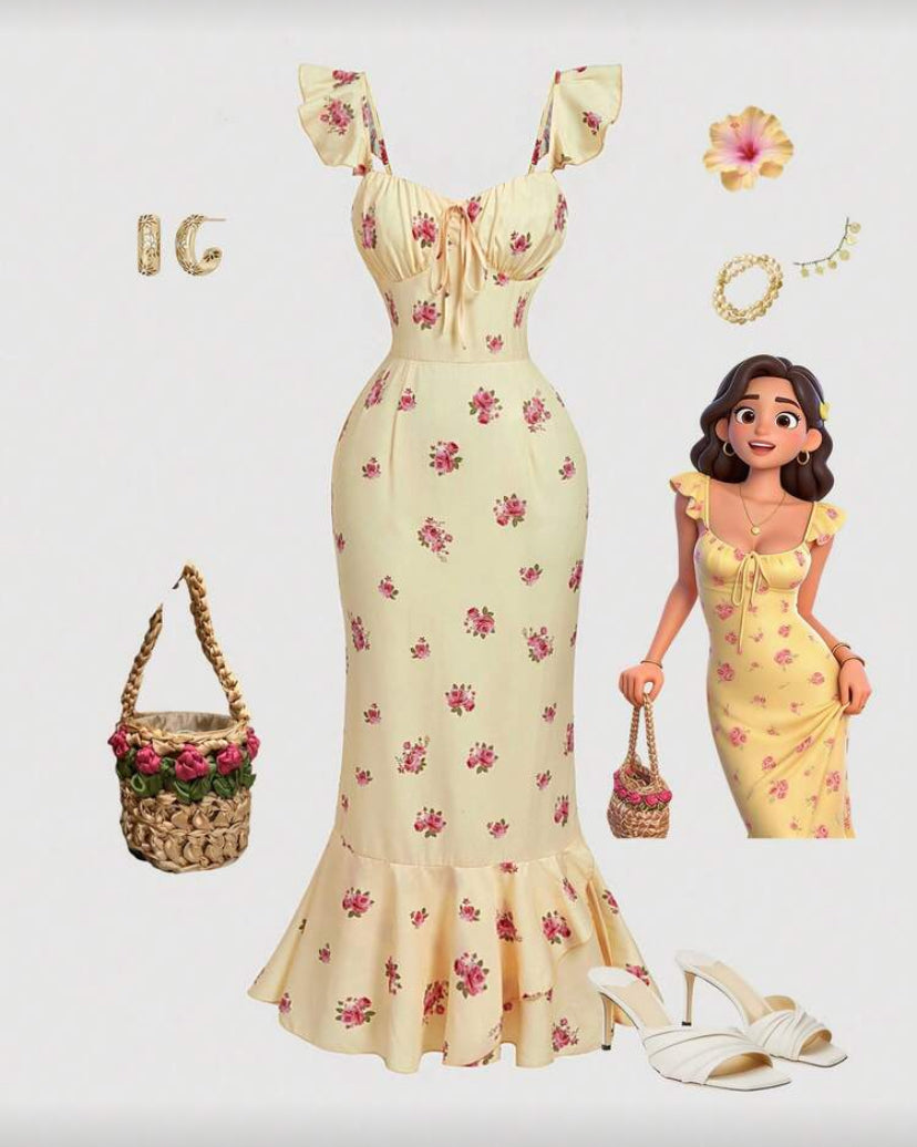 Vestido de manga corta F26XY09