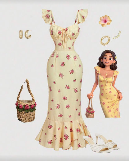 Vestido de manga corta F26XY09
